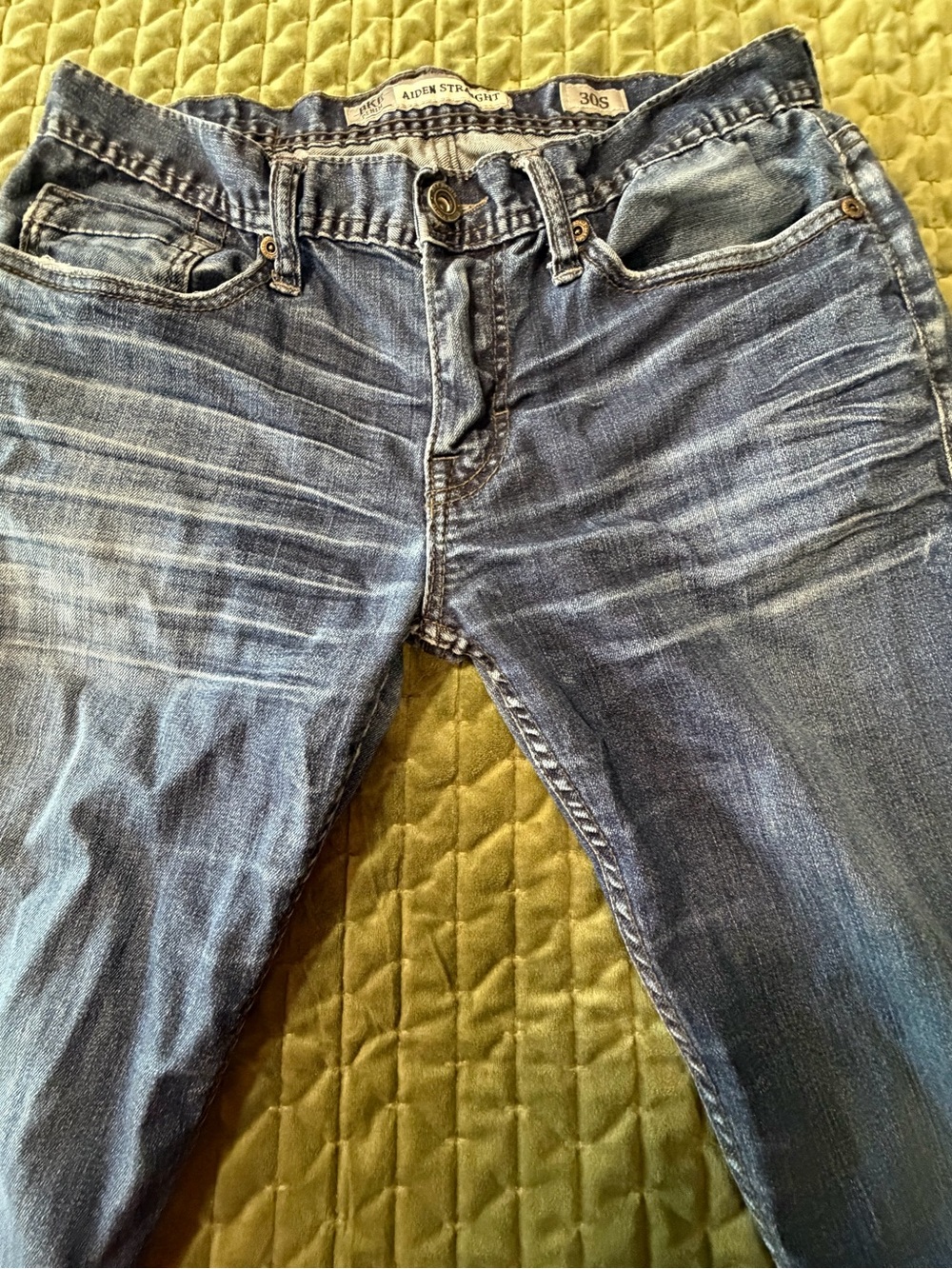 BKE Aiden Straight leg men's blue denim jeans size 30s